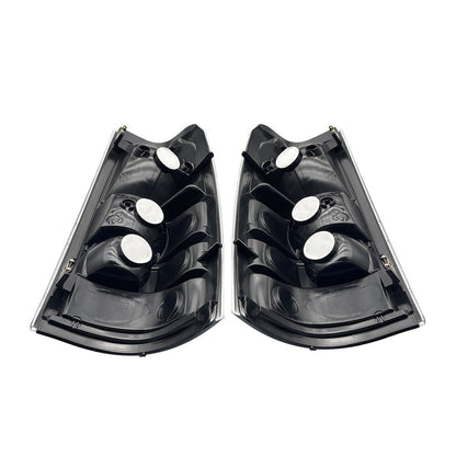 All CLEAR For 1999-02 Chevy Silverado Pickup Truck US Rear Tail Light Set