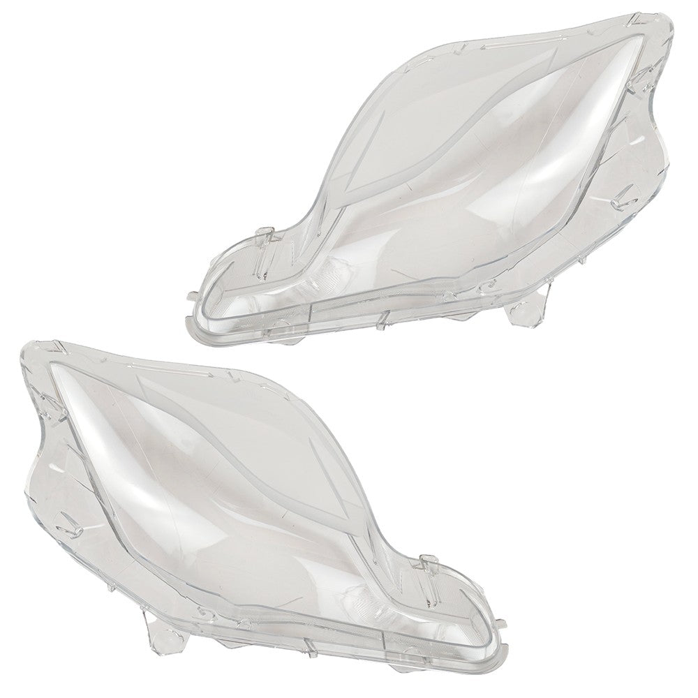 A Pair Front Side Headlight Lens Cover For 2014- 2017 Maserati Quattroporte