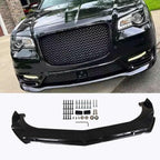 For Chrysler 300 2006-2019 Front Bumper Lip Splitter Spoiler Chin Kit Gloss Blk