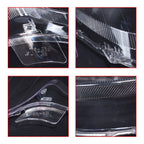A Pair Headlight Lens Cover Clear L+R For Mercedes Benz CLK C209 W209 2005-2009