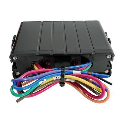6-Gang 12V Rocker Switch Box 40 Amp Max with SPST On/Off &12 AWG Wires