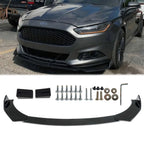 Universal Front Bumper Lip Spoiler Splitter Glossy Black For JEEP Grand Cherokee