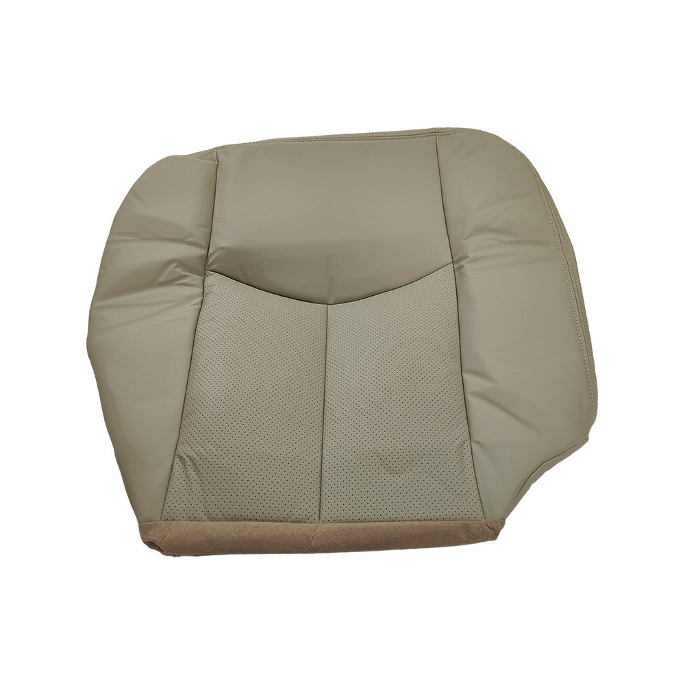 Driver & Passenger Bottom Leather Seat Cover Tan For 2005-2006 Cadillac Escalade