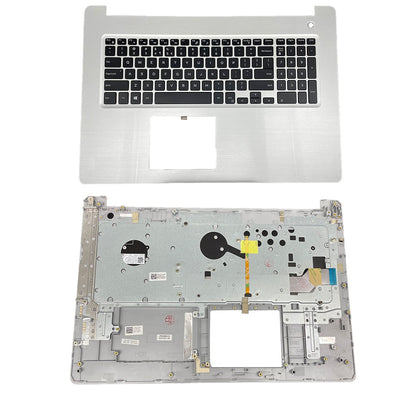 New 06V9FW Silver Palmrest w/ Backlit Keyboard For Dell Inspiron 17 5770 5775 US