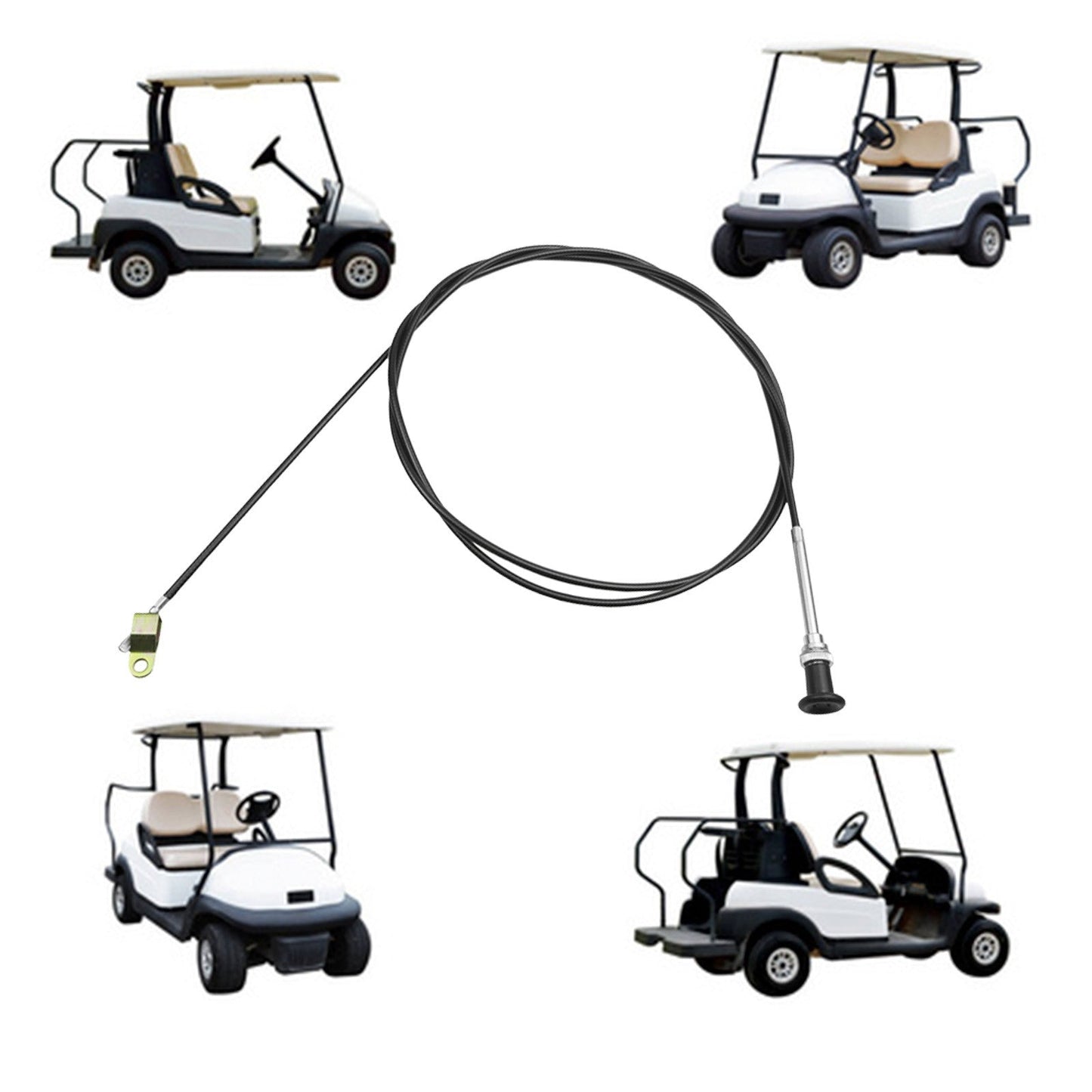 J10-26331-00 Choke Cable For Yamaha G1 Golf Cart 1979-89 Gas Models with 2-Cycle