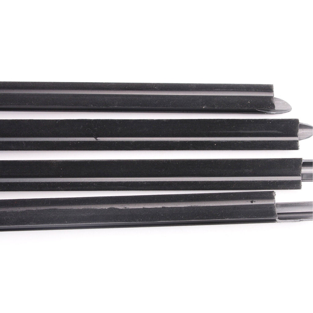 Left Right Front Rear Door Outer Belt Weatherstrip 4Pcs for Dodge Ram 1500 5500