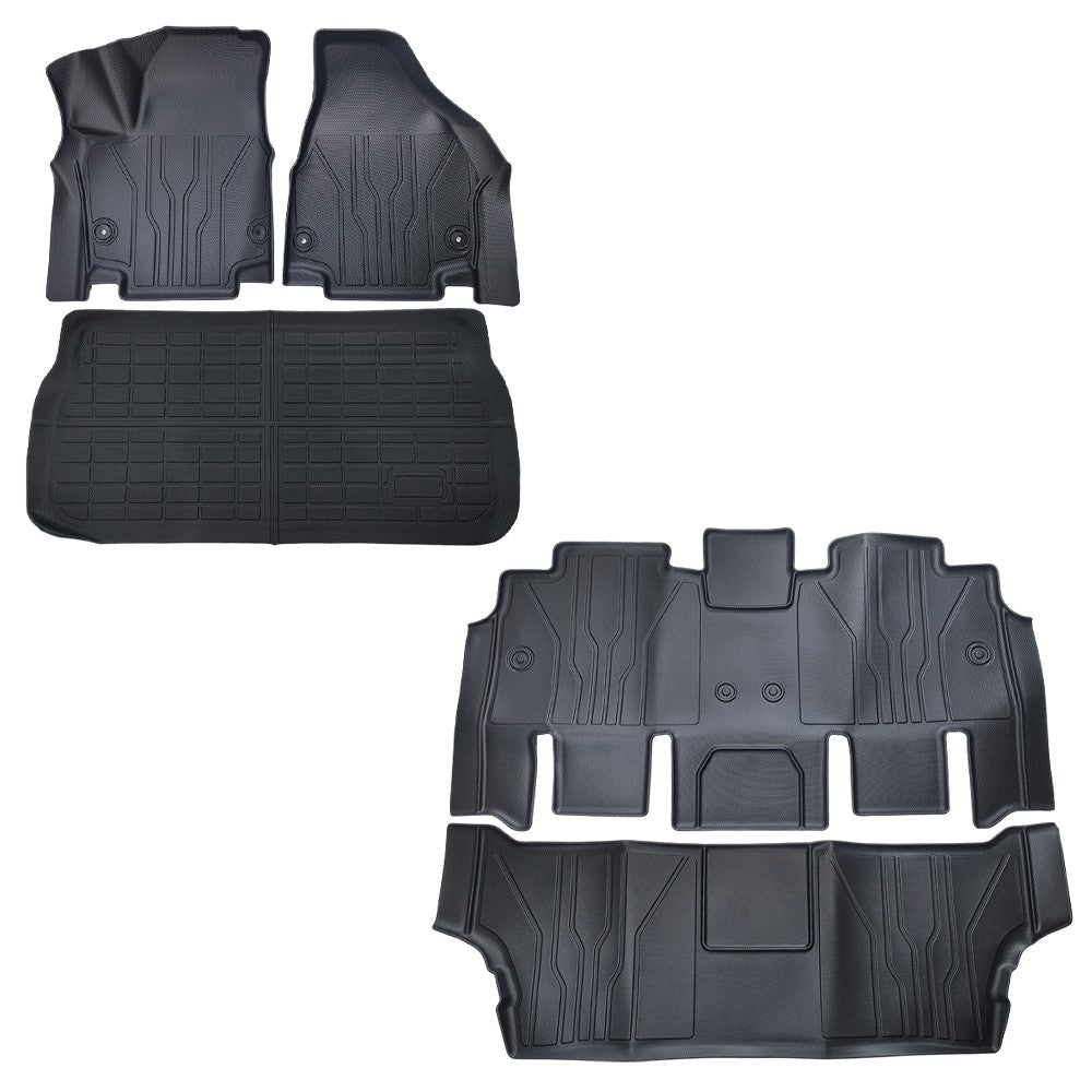 For 2017-2025 Chrysler Pacifica/Voyager Floor Mats + Cargo Liner All Weather