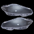 Pair Front Headlamp Headlight Lens Cover Shell Clear For Jaguar XJ XJL 2010-2019