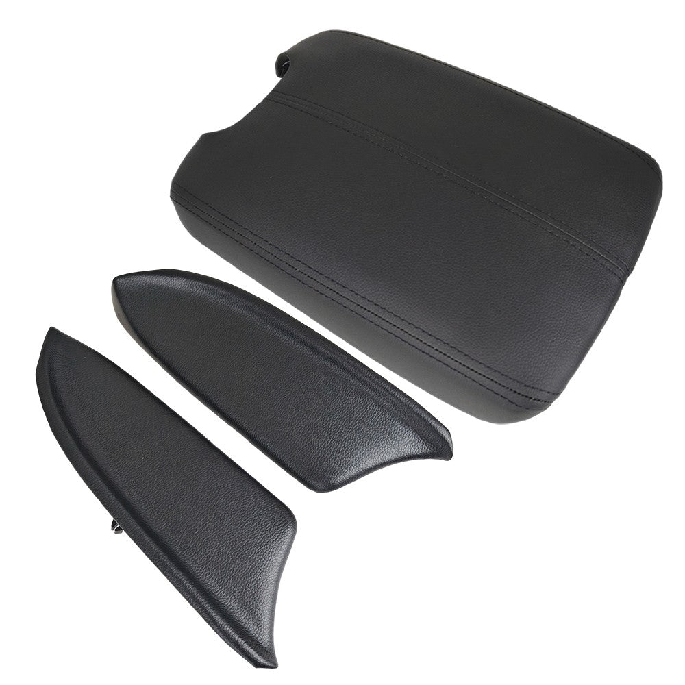 Car Center Console Cover Front Door Panels Armrest Black for Honda Accord 08-12