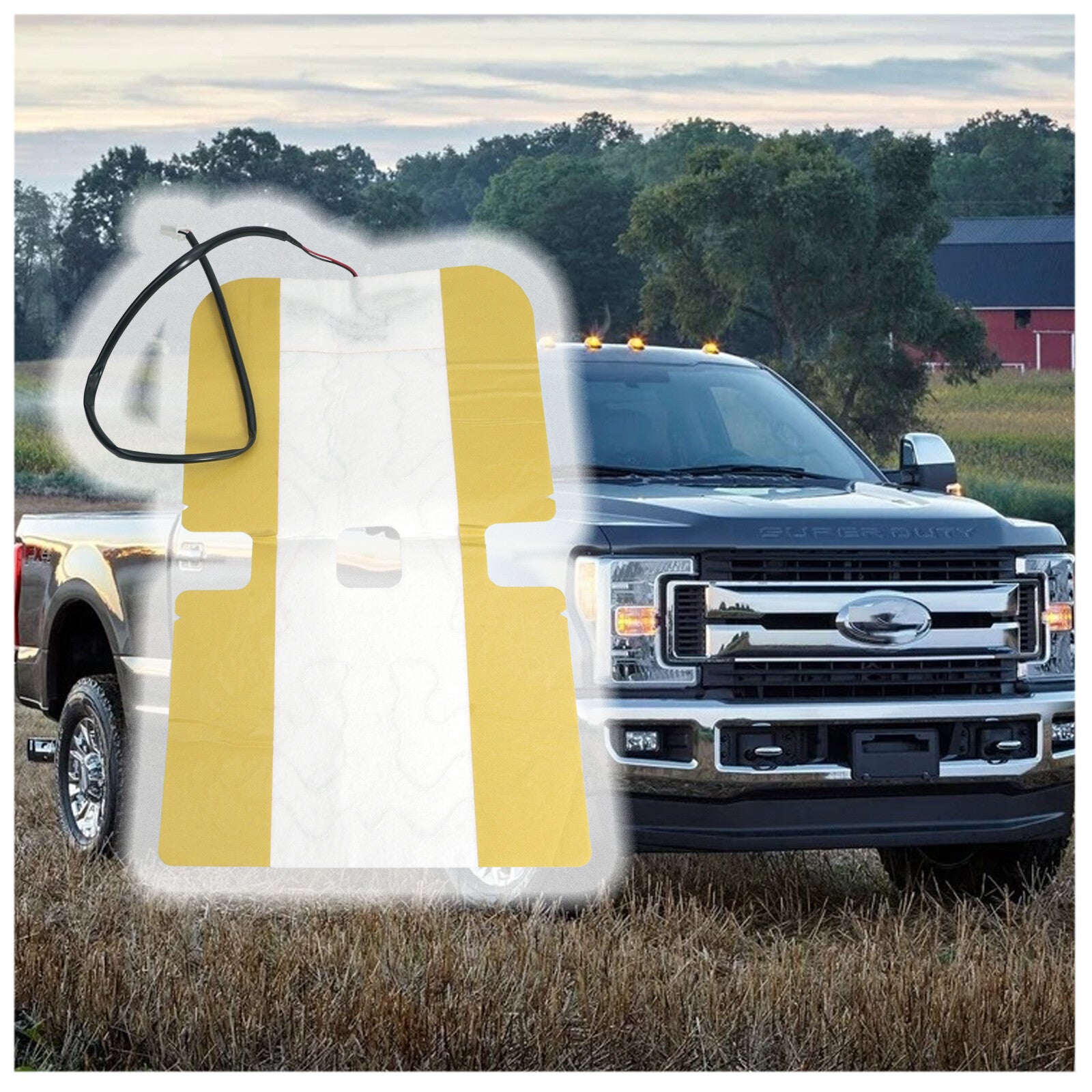 LH&RH Seat Heat Pad 6C3Z14D696A Fit for Ford F250 F350 Super Duty 2005-2010