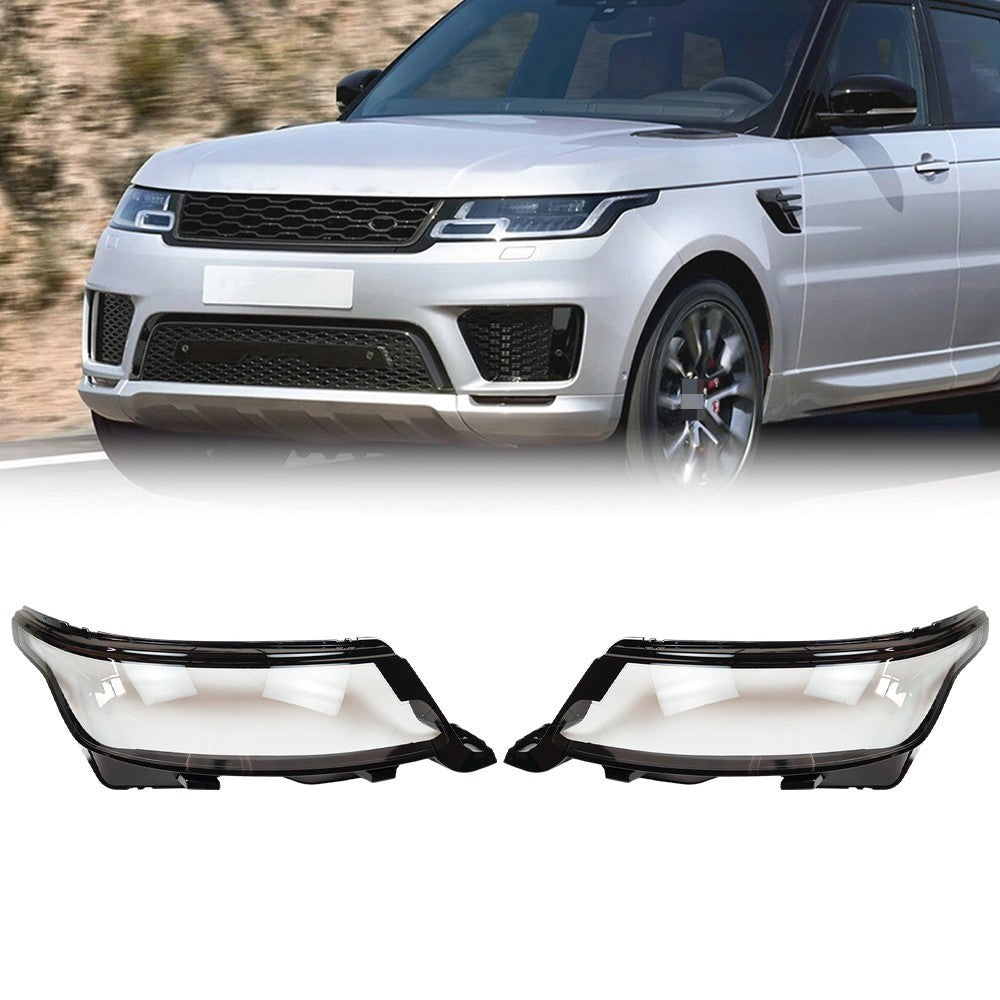 For Land Rover Range Rover Sport 2018-2022 A Pair Front Headlight Lens Cover