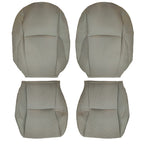 Driver Passenger Bottom & Top Leather Seat Cover Gray For 2007-2012 Lexus ES350