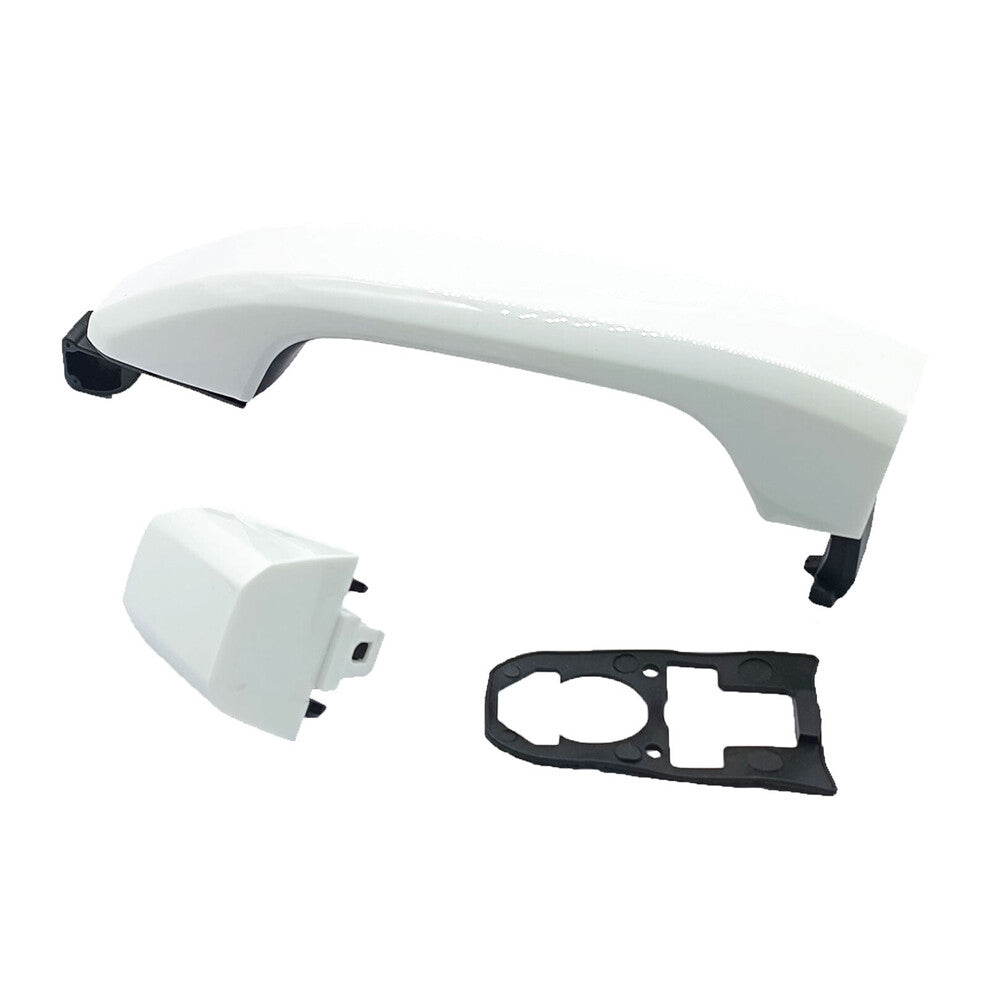 Rear Left Right Olympic White Door Handle for Chevrolet Silverado 2014 2019