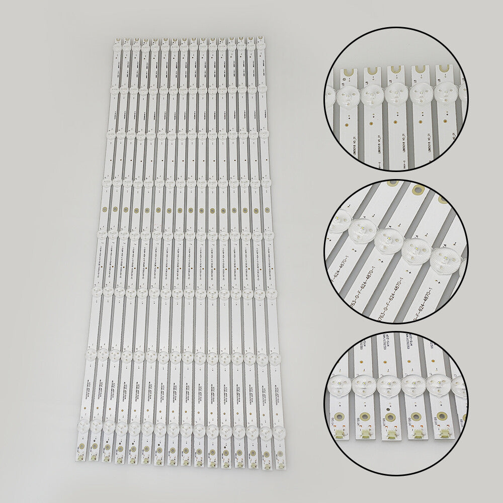 16pcs LB65018 LED Backlight Strips for Vizio D65U-D2 D65-D2 E65X-C2