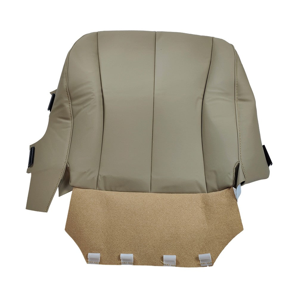 Driver Side Bottom Replacement Leather Seat Cover Tan For 2007-2011 Toyota Camry