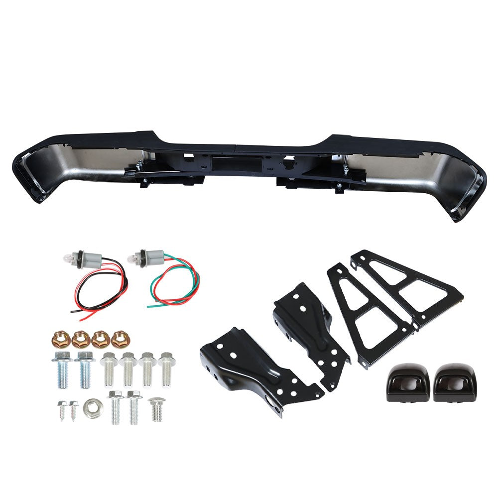 Rear Bumper For Chevy Silverado GMC Sierra 1500 2007-2013 Chrome Steel GM1103148