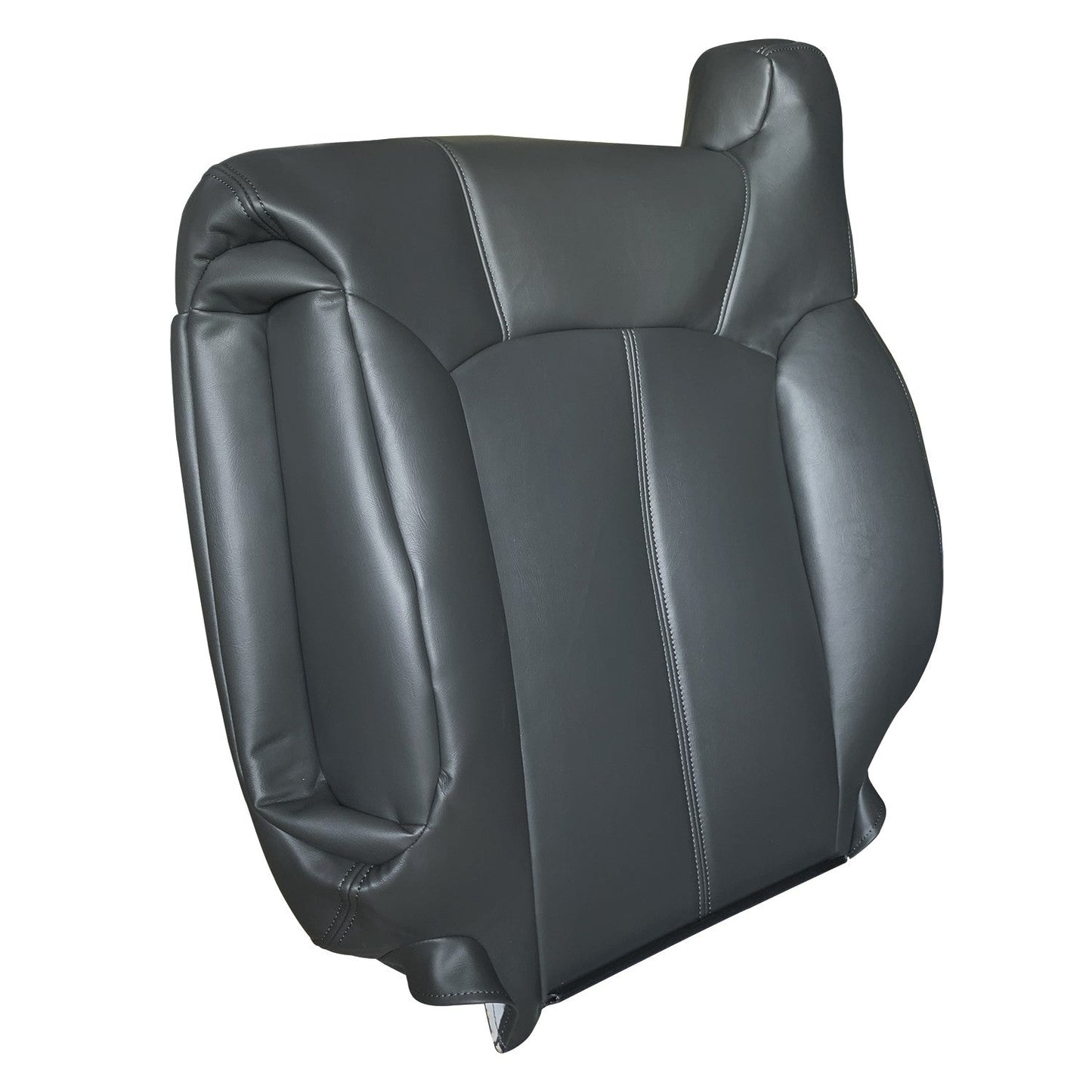 For 1999-2002 Chevy Silverado 1500 Driver & Passenger Leather Seat Cover Black