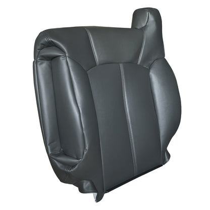 For 1999-2002 Chevy Silverado 1500 Driver & Passenger Leather Seat Cover Black