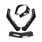 For Corvette C8 Z51 STG 2020-2024 Gloss Black Front Bumper Lip Splitter