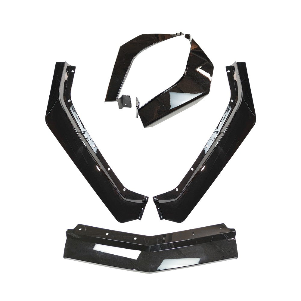 For Corvette C8 Z51 STG 2020-2024 Gloss Black Front Bumper Lip Splitter