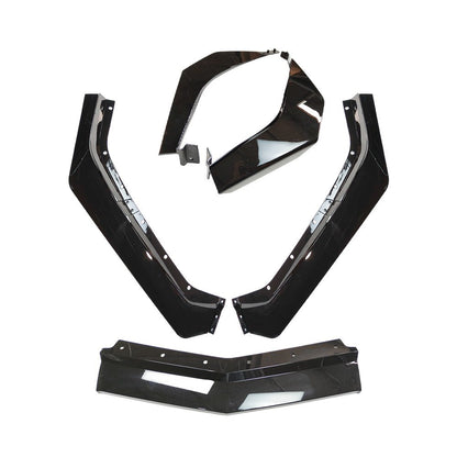 For Corvette C8 Z51 STG 2020-2024 Gloss Black Front Bumper Lip Splitter