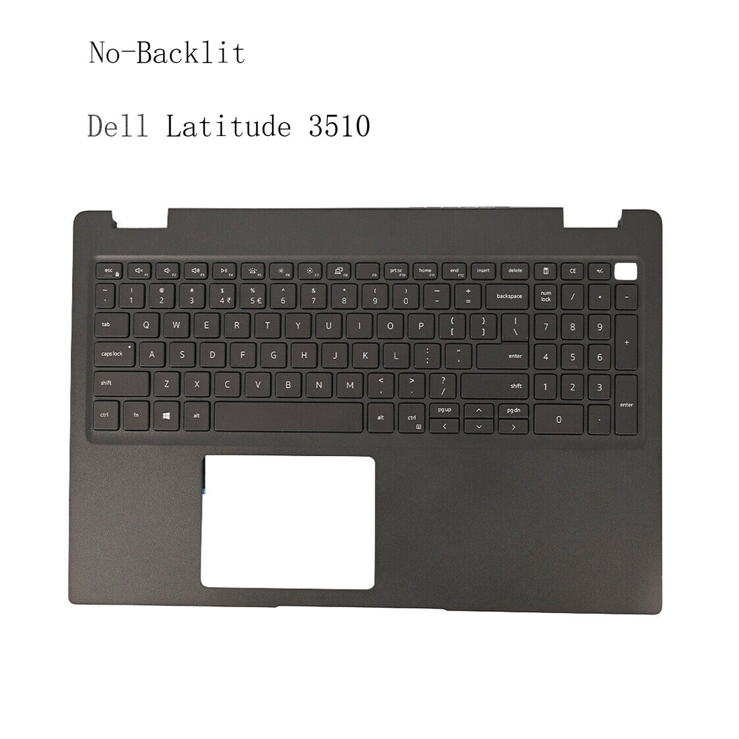 New Palmrest Upper Case No-Backlit Keyboard 0JYG4Y JYG4Y For Dell Latitude 3510