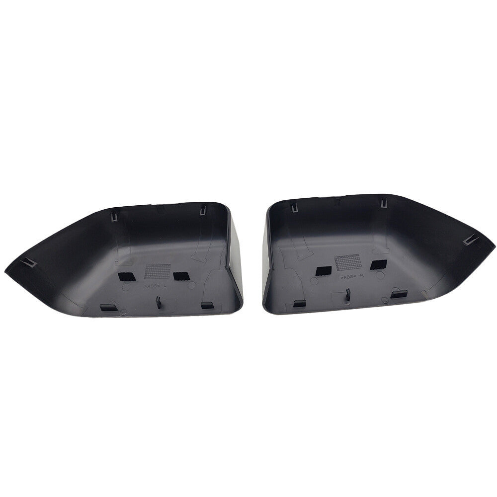 Black Mirror Cover Cap Set LH & RH For 2017-2022 Ford Super Duty F250 F350 F450