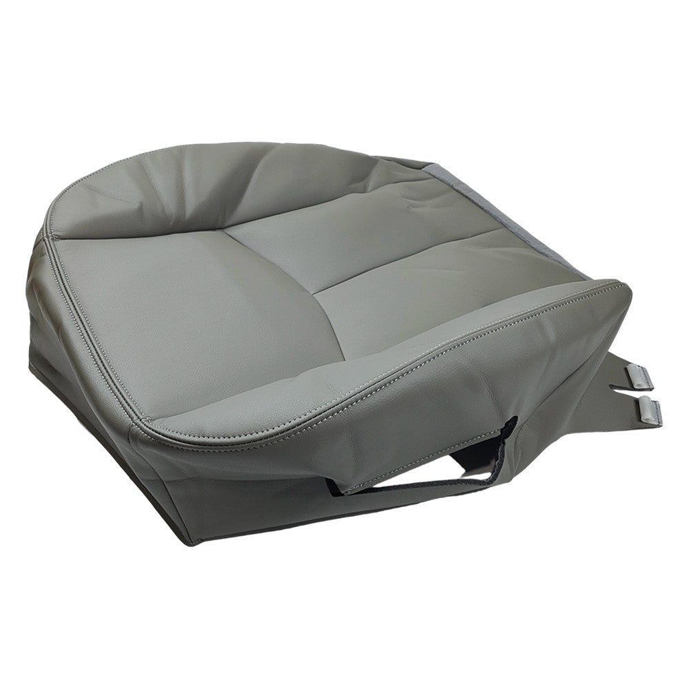 Driver Bottom Leather Seat Cover Gray For 2003 2004 - 2006 GMC Sierra