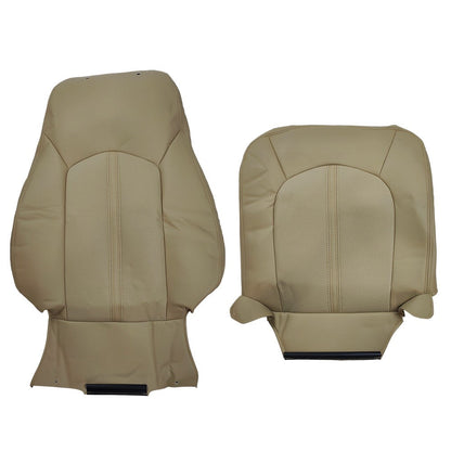 2008 to 2013 For Cadillac CTS Front Driver Top & Bottom Leather Seat Covers Tan