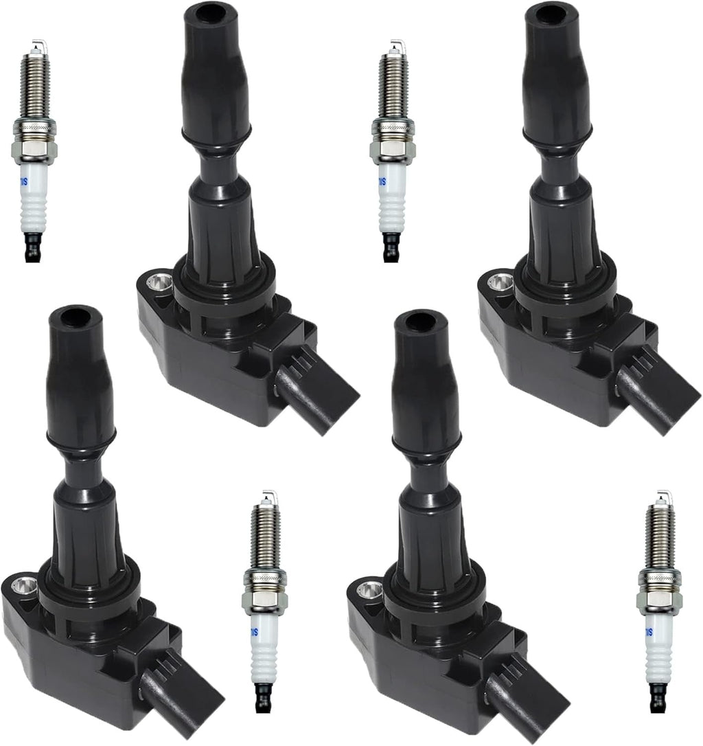 4 Ignition Coils Pack UF764 and Iridium Spark Plugs for K-ia Optima 2L 2.4L