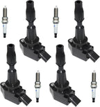 4 Ignition Coils Pack UF764 and Iridium Spark Plugs for K-ia Optima 2L 2.4L