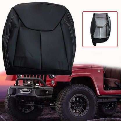 2011-2017 For Jeep Wrangler Rubicon Passenger Bottom Leather Seat Cover Black