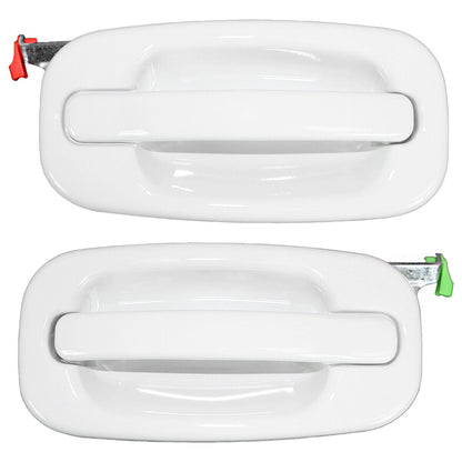 New 4 PCS Exterior Olympic White Door Handle Fit For 1999-2006 2007 Silverado US
