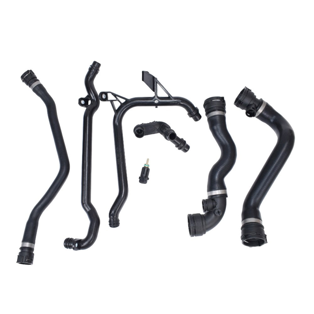 7X For BMW E46 323 325 328 330 Set Expansion Tank Coolant Radiator Hose Kit
