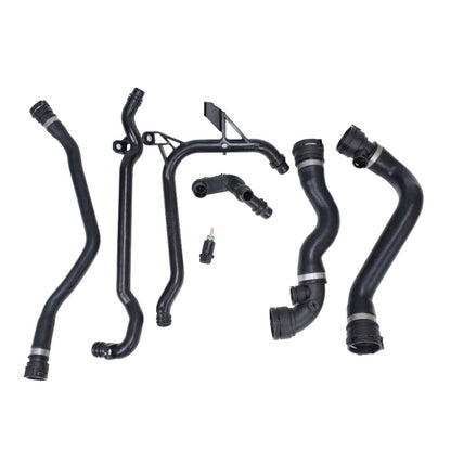 7X For BMW E46 323 325 328 330 Set Expansion Tank Coolant Radiator Hose Kit