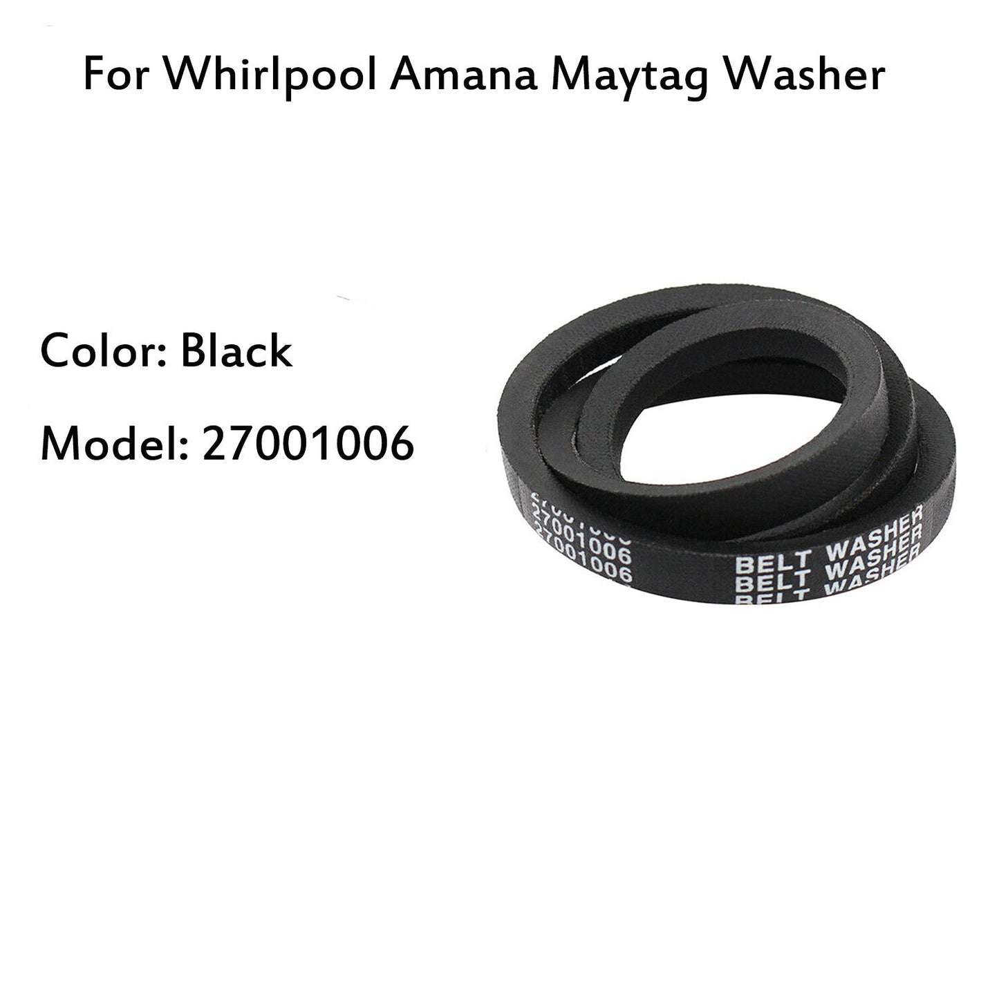 3Pcs 27001006 Washer Drive Belt For Whirpool Amana Maytag Washing Machine 38174