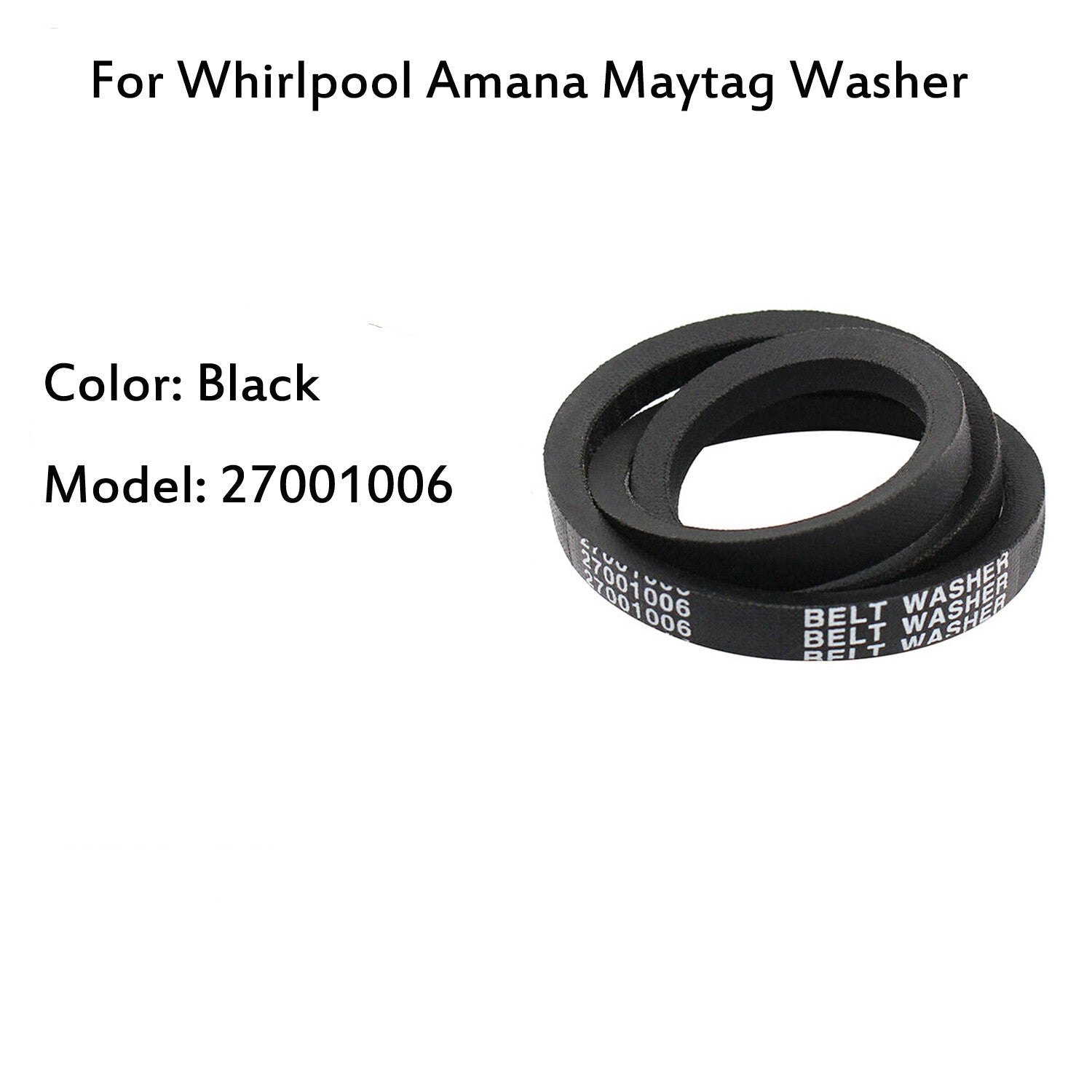 3Pcs 27001006 Washer Drive Belt For Whirpool Amana Maytag Washing Machine 38174