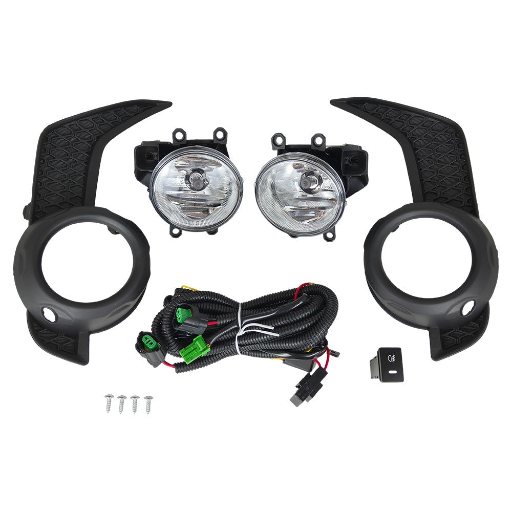 For 2014-2021 Toyota 4Runner TRD/SR5 Fog Lights+Lamps Bezel+Wire Switch Kits