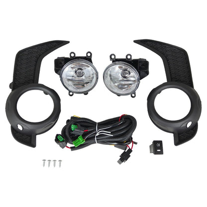 For 2014-2021 Toyota 4Runner TRD/SR5 Fog Lights+Lamps Bezel+Wire Switch Kits