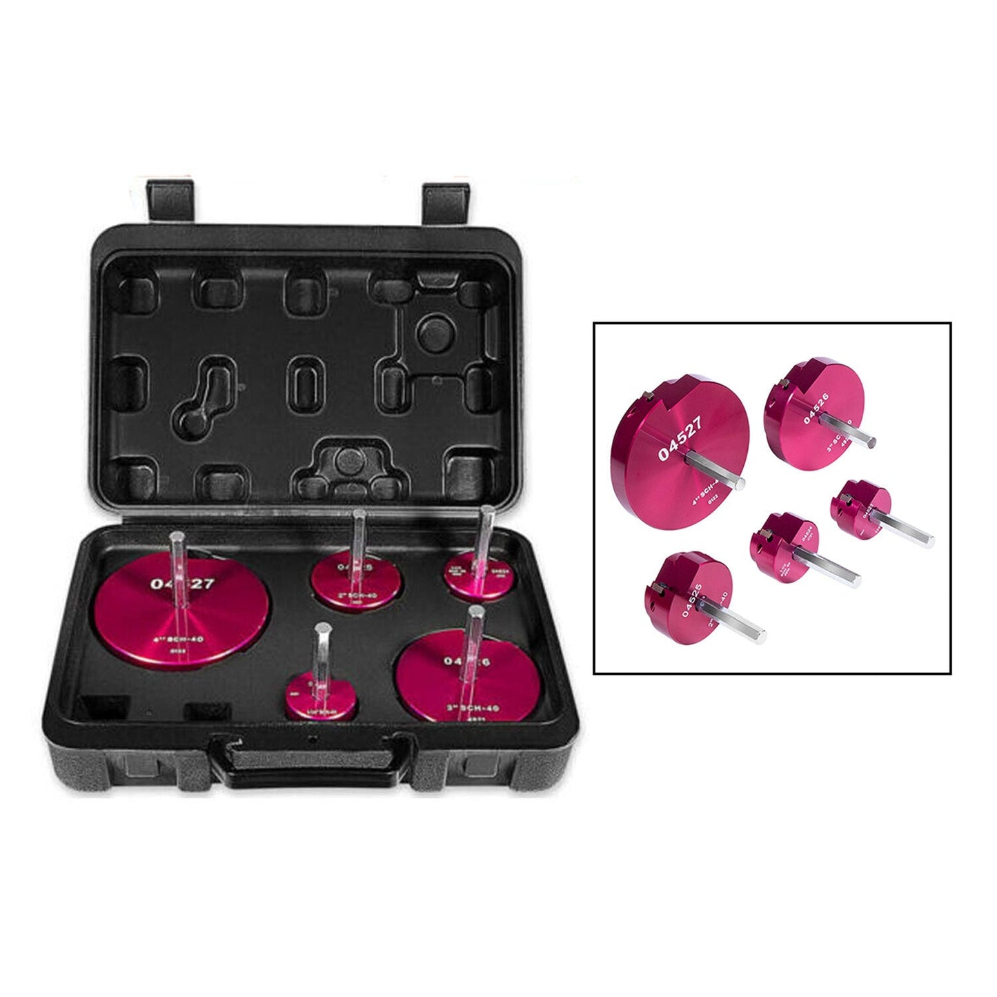 04520 for PPRK5 Plastic Pipe Fitting Reamer Kit fit into standard 1/2" drills