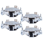 New Chrome ABS Center Caps 4PCS for Chevy Suburban 2007-2014 for 7.2" Diameter