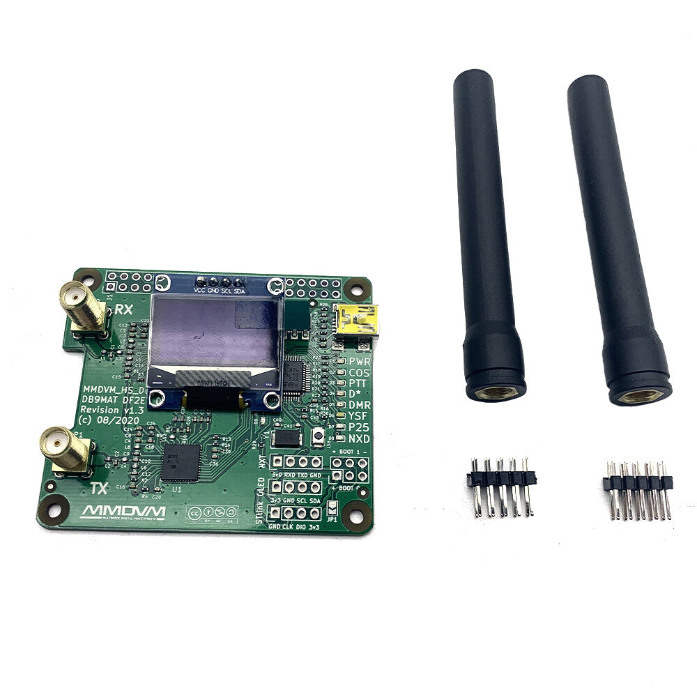 Duplex MMDVM Hotspot Support D-Star DMR YSF Pi+ OLED Revision 1.3 VHF ADF7021 US