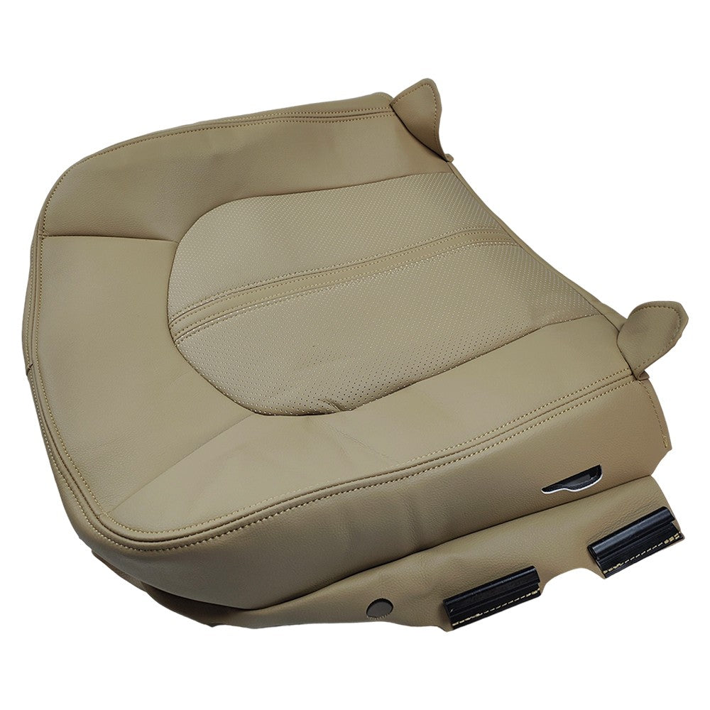 2008 to 2013 For Cadillac CTS Front Driver Top & Bottom Leather Seat Covers Tan