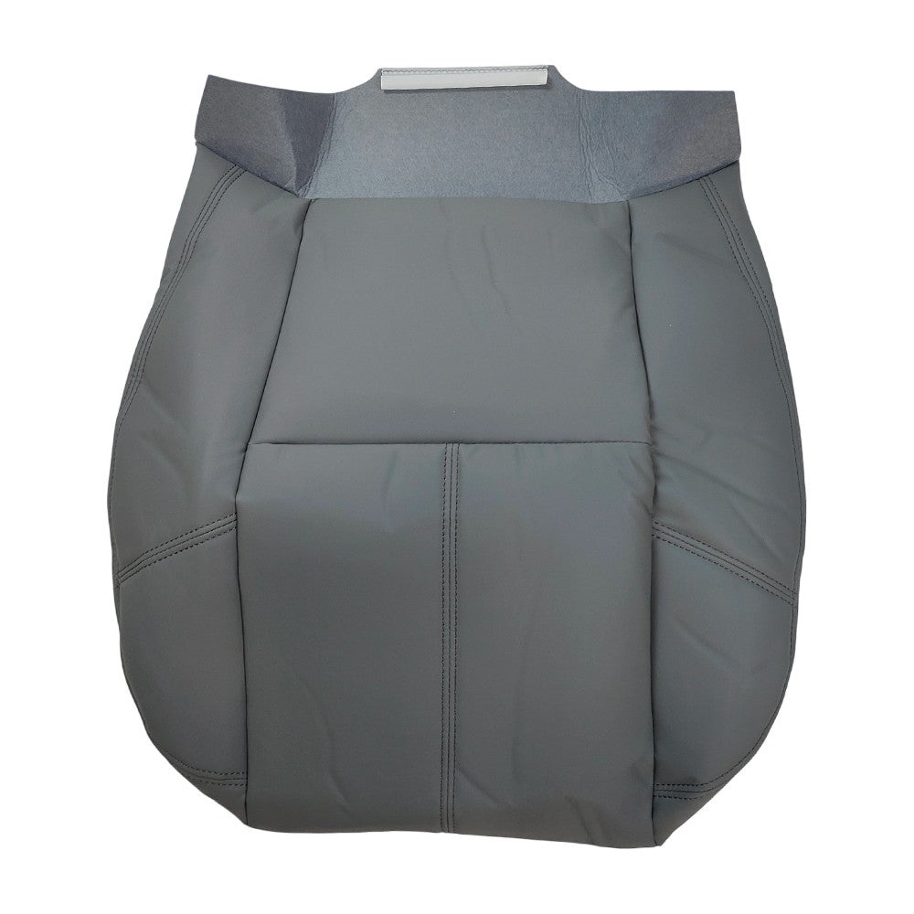 For 2007-2014 Chevy Tahoe Silverado Driver Side Bottom Leather Seat Cover Gray