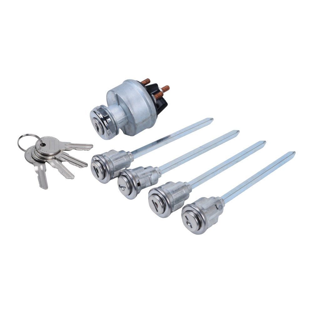5Pcs Door Lock Cylinder Set with 4 Keys for Mack R Series Truck 1967 2005