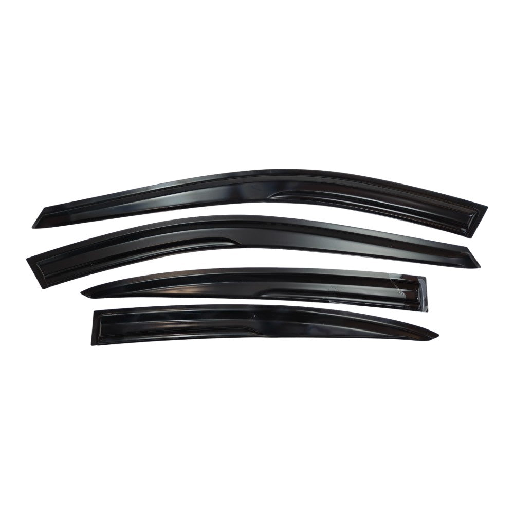 Window Visor Vent Rain Shades Guards Deflectors For 04-08 Acura TL Sedan Black