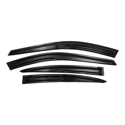 Window Visor Vent Rain Shades Guards Deflectors For 04-08 Acura TL Sedan Black