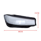 For BMW 3-Series G20 G28 2023-2024 Pair Front Headlight Cover Clear+Sealant Glue
