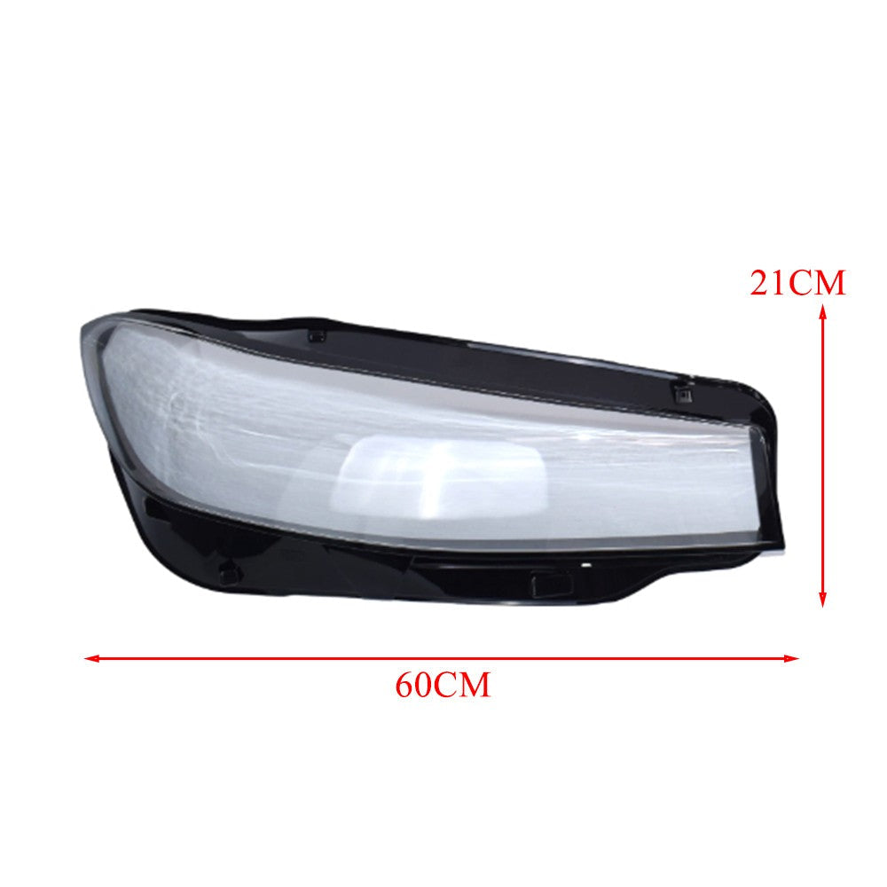For BMW 3-Series G20 G28 2023-2024 Pair Front Headlight Cover Clear+Sealant Glue