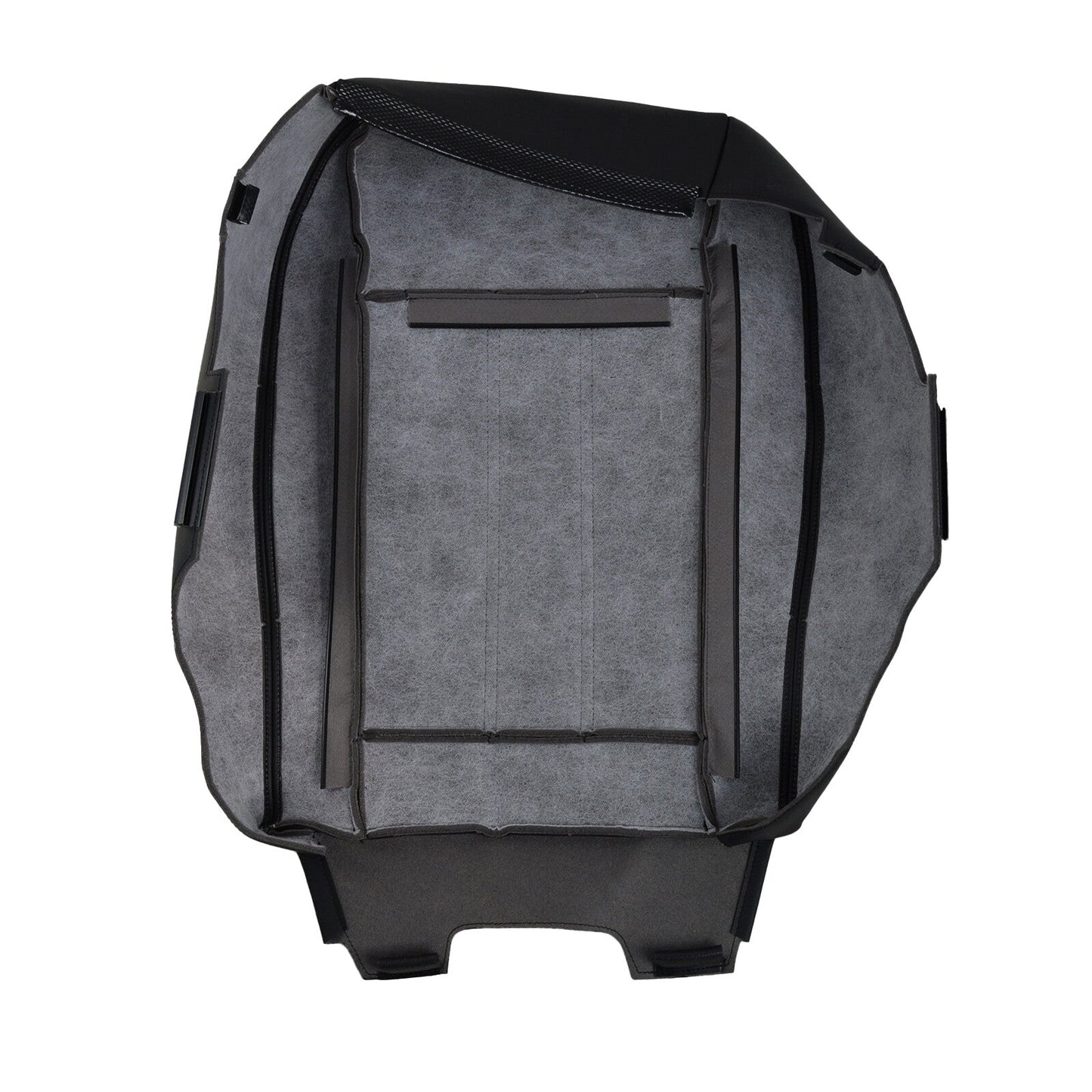 Driver Side Bottom Seat Cover Black White Seam For 2008-2020 Dodge Grand Caravan